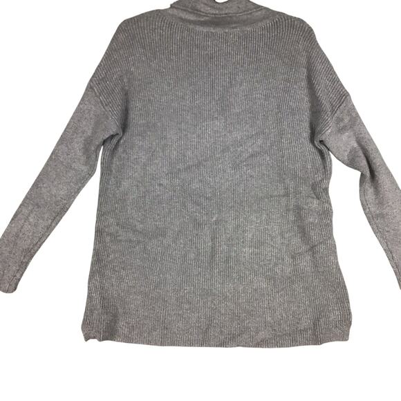 Devotion by Cyrus Womens Size Small Sweater Cowl Neck Chunky Knit Charcoal - Picture 2 of 12